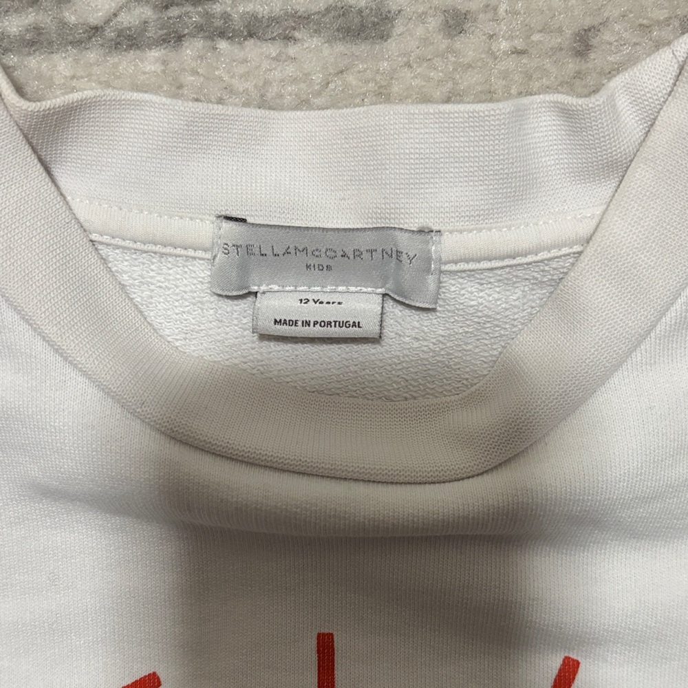 Stella McCartney Kids White and Red Logo Sweatshirt - Picture 2 of 2